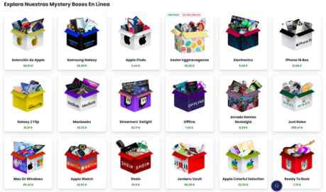 Jemlit opiniones: el paso siguiente es explorar las mistery box hasta encontrar una caja de tu interés