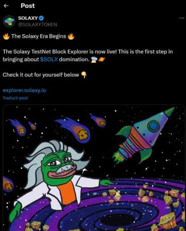 post de solaxy en X