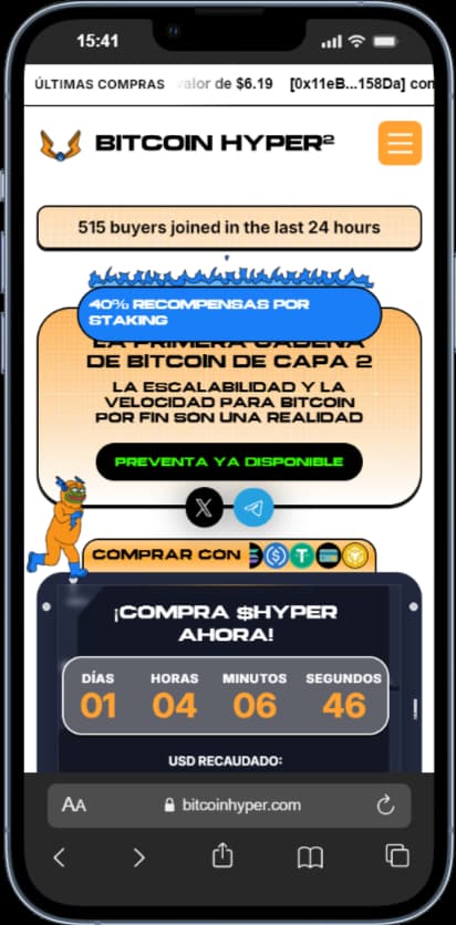 Bitcoin Hyper, entre las criptomonedas que más han subido