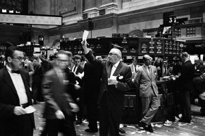 NYSE Floor BW