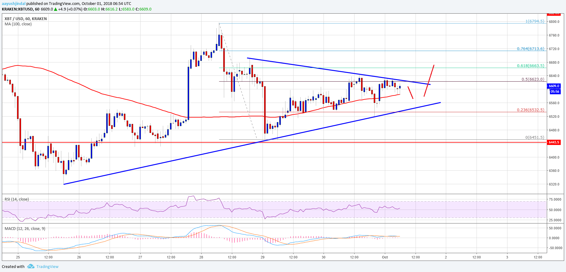 Bitcoin Price Analysis BTC Chart