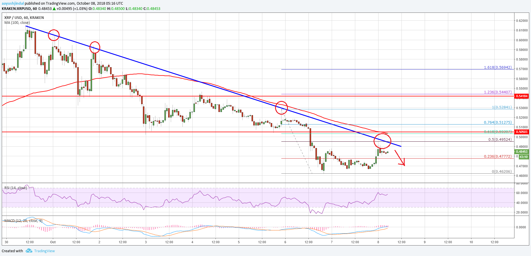 Ripple Price Analysis XRP Chart