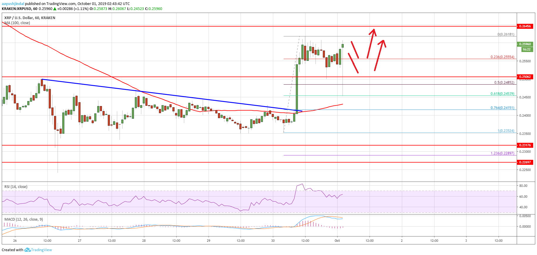 Ripple Price Analysis XRP Chart