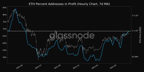 Ethereum holders in profit