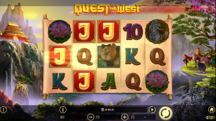 Quest to the West (BetSoft) real money online slot - 97.53% RTP