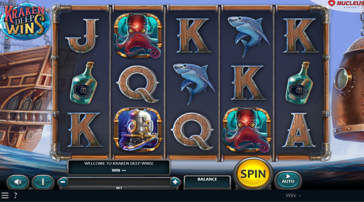 Real money online slot - Kraken deep wins