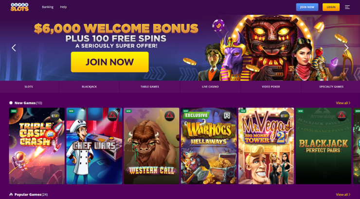 Super Slots - real money slot machines online 