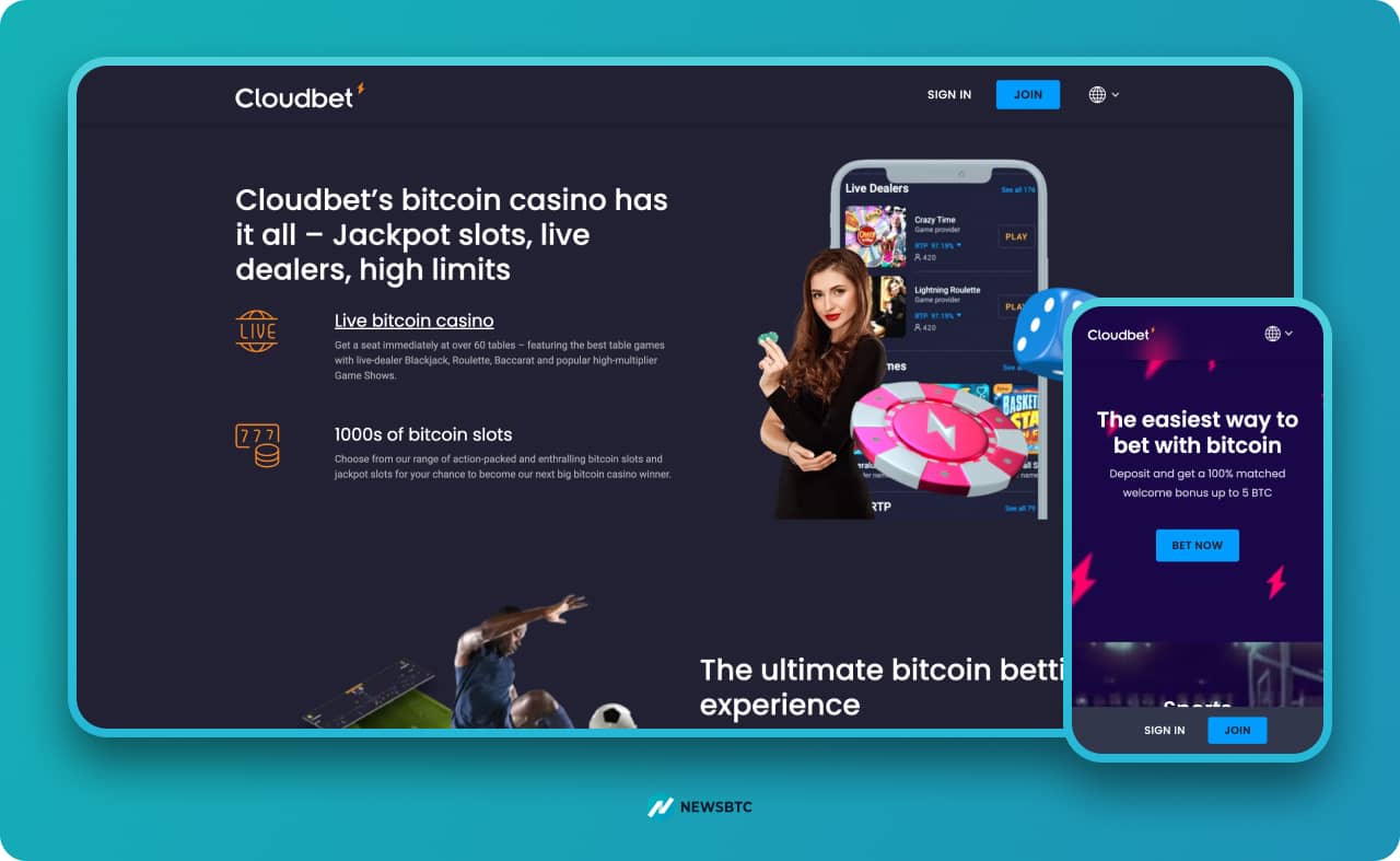 Cloudbet Crypto gambling site