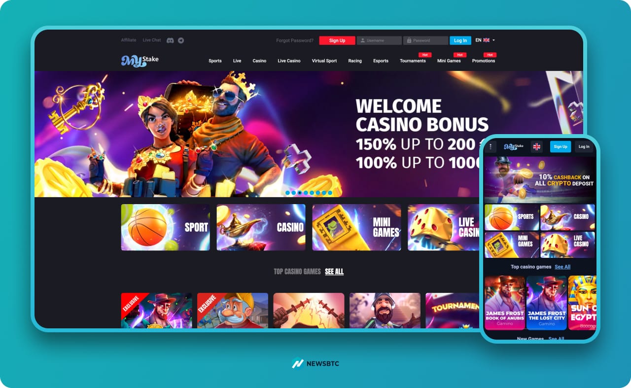 MyStake Slots Real money Casino