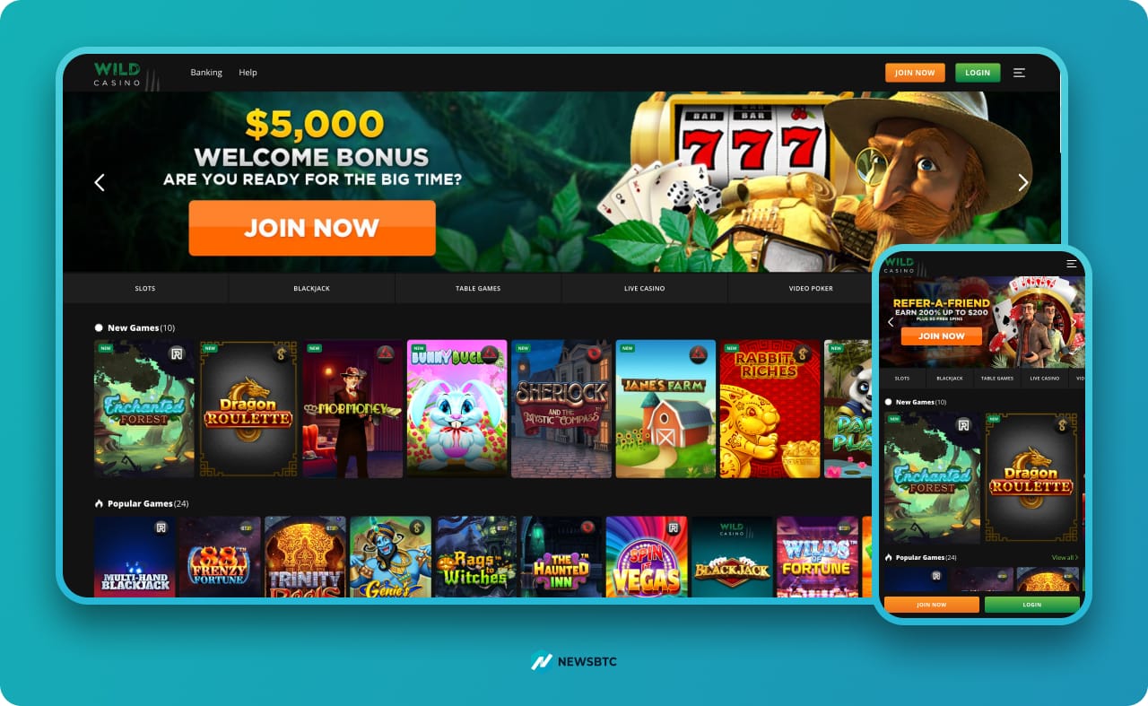 Wild Online Gambling Site and Casino