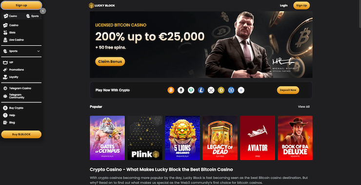 Lucky Block чуждестранен сайт за залози