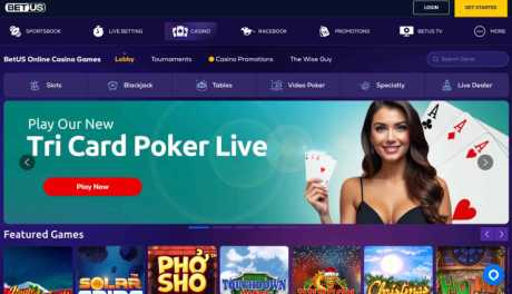 BetUS Tri Card Poker Live