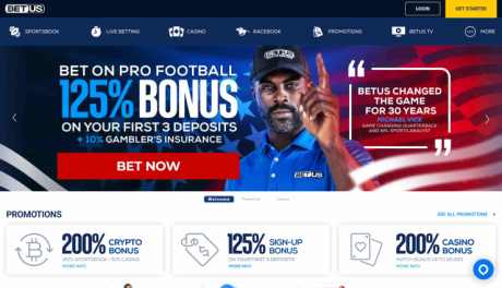 BetUS bet on pro football promo