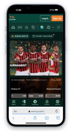 TG Casino Sportsbook Mobile