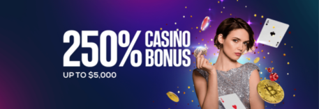250% BetUS Casino Crypto Sign-up Bonus