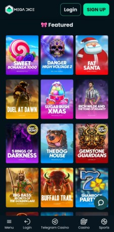 crypto casino mega dice games