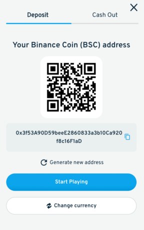 deposit address Cryptorino Casino