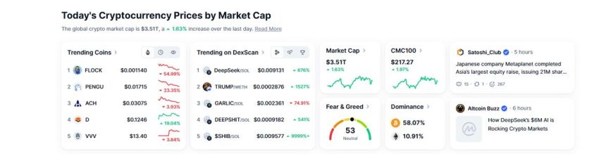 Flockerz trending coin