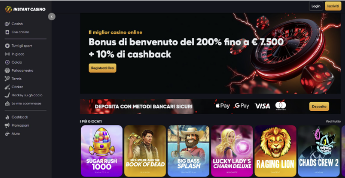 casino online stranieri - instant casino