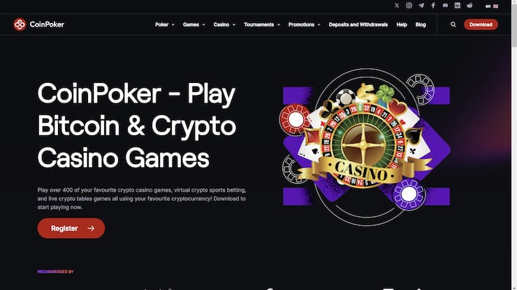 coinpoker review of this poker site and crypto casino 