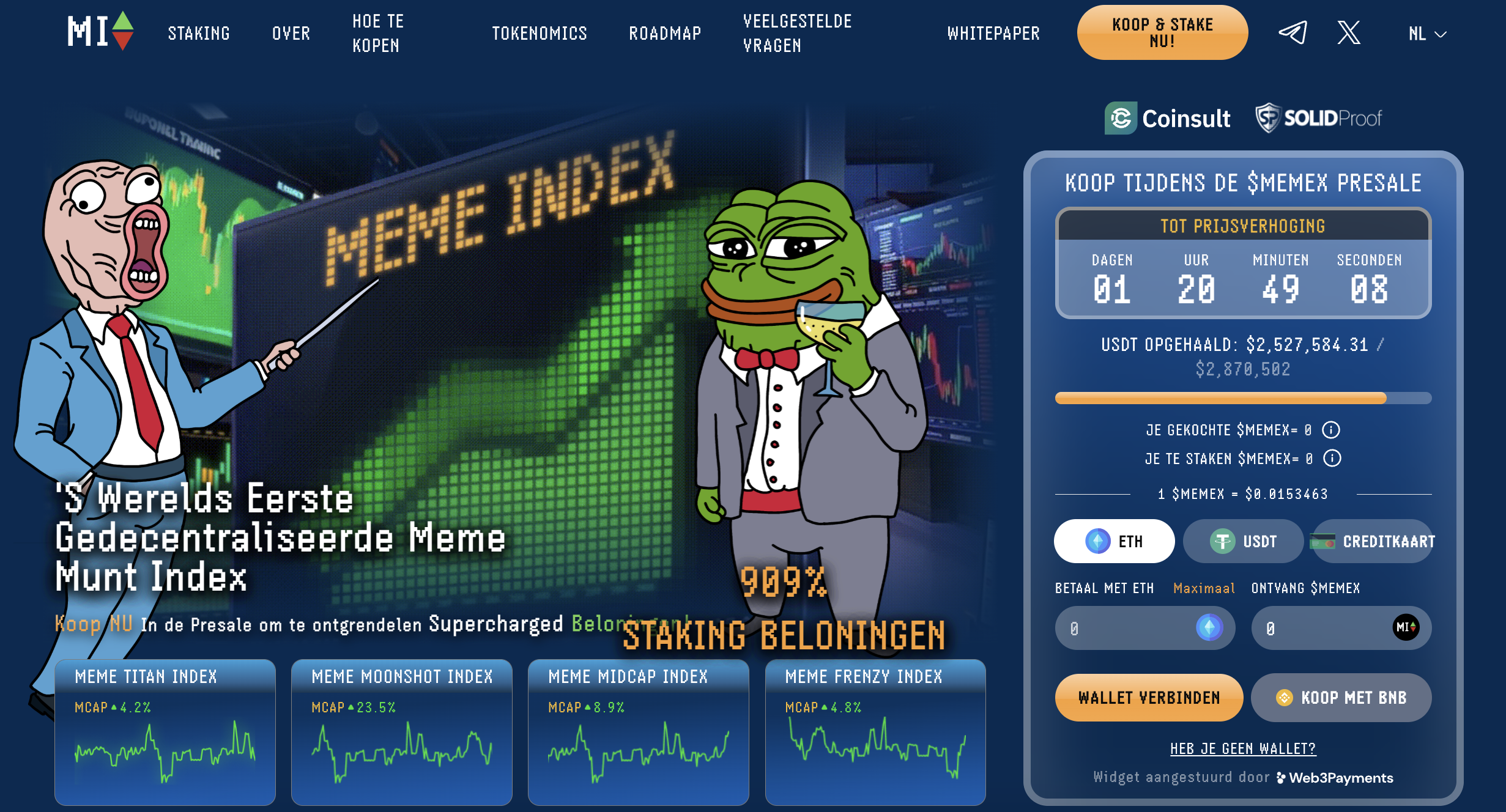 Meme index $MEMEX presale