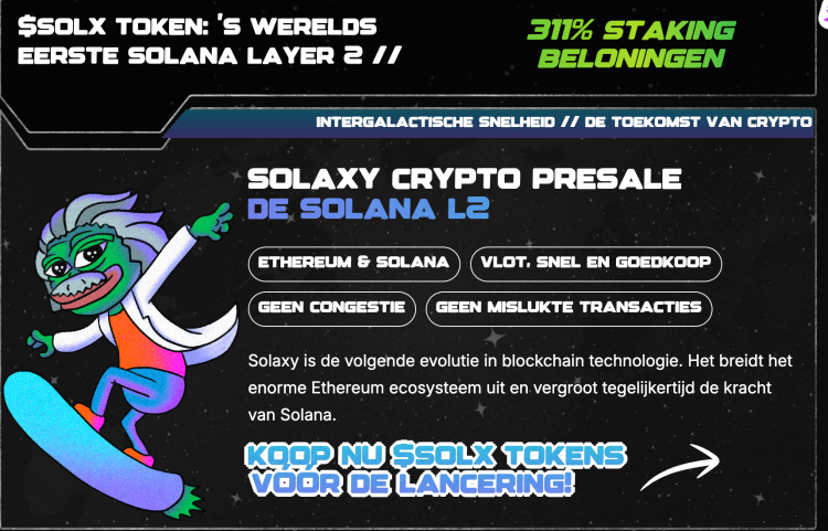 Solaxy $SOLX presale - crypto miljonair worden in 2025