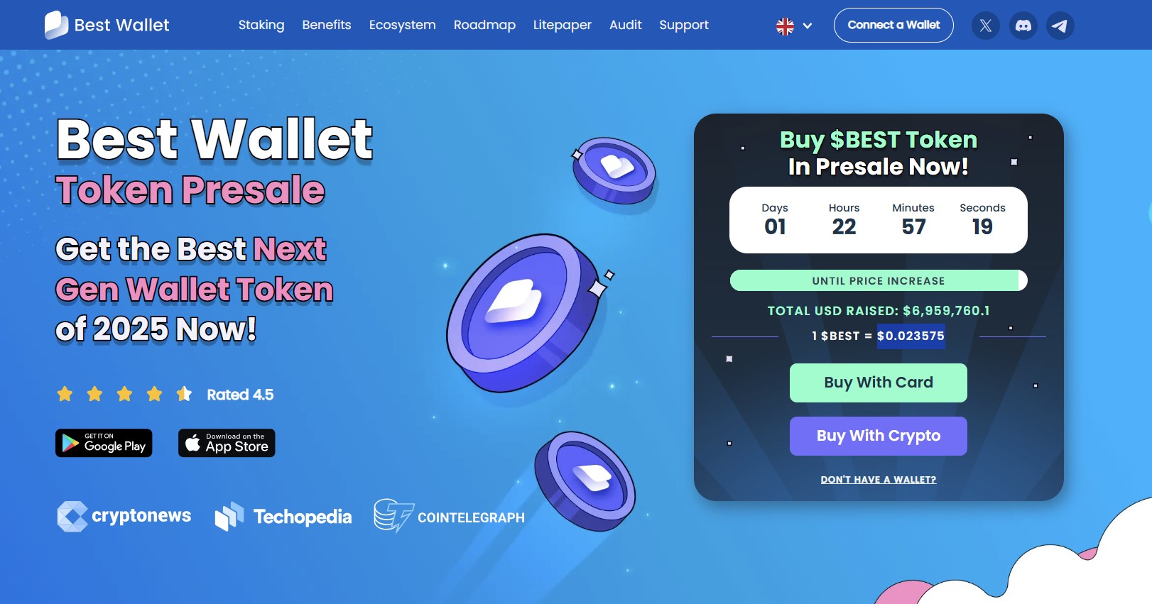 best wallet token - Bull Run Crypto Belum Berakhir, 4 Presale Altcoin Terbaik yang Sedang Melonjak Saat Ini