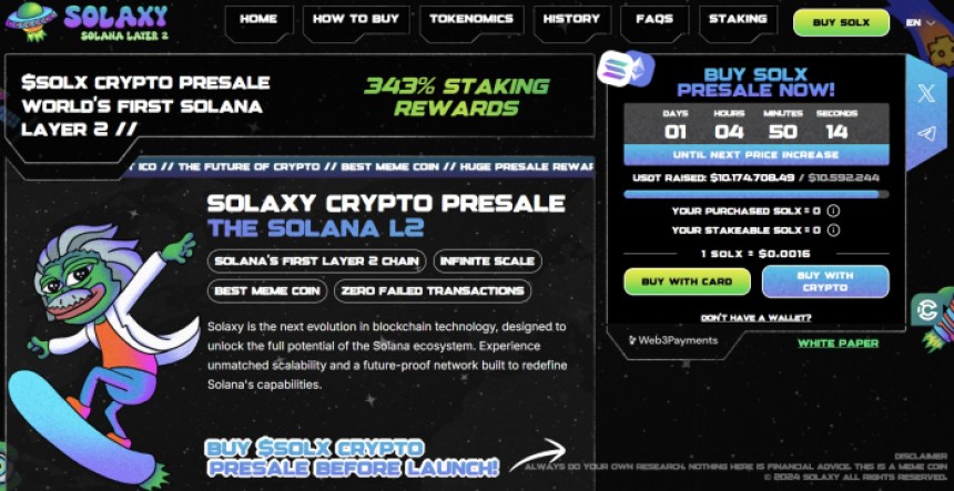 Solaxy ($SOLX) presale number 1 best altcoin