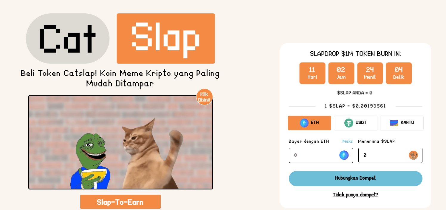 CatSLap token - Meme Coin