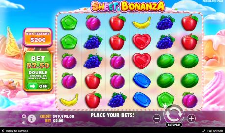 A screenshot from Sweet Bonanza by Pragmatic Play