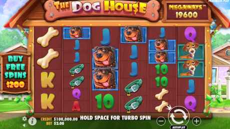 A screenshot from The Dog House Megaways™ by Pragmatic Play