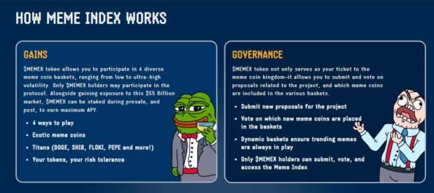 How it works from Meme Index presale