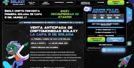 La preventa de Solaxy sigue avanzando a buen ritmo