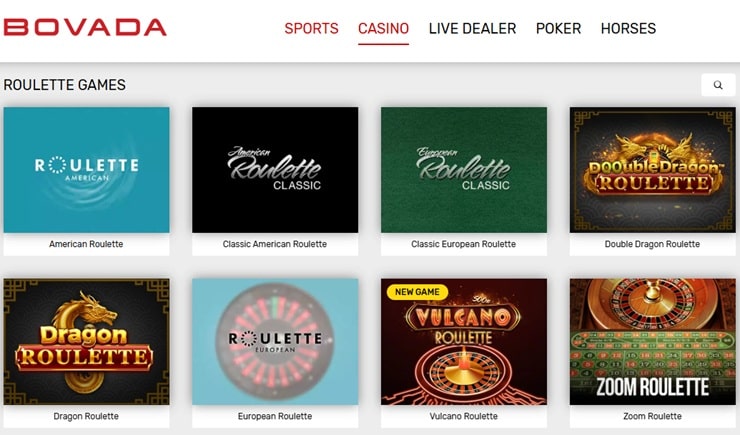 Bovada one of the best roulette casinos 