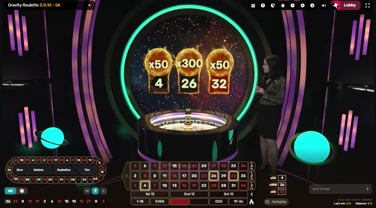 gravity live roulette at coincasino