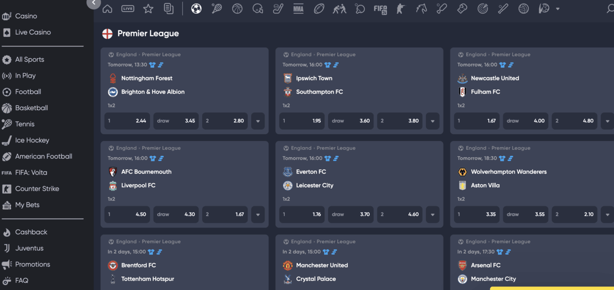 instant casino sportfogadas