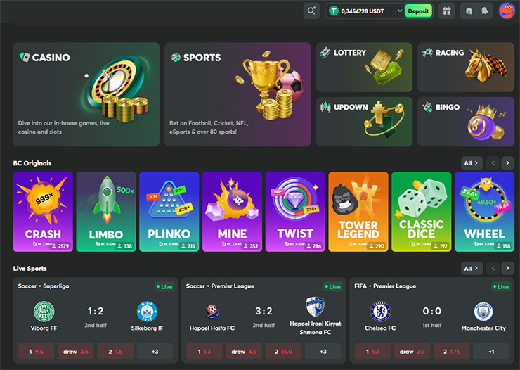 bc game bonuses games and betting market