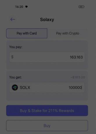 Best Wallet app purchasing $SOLX