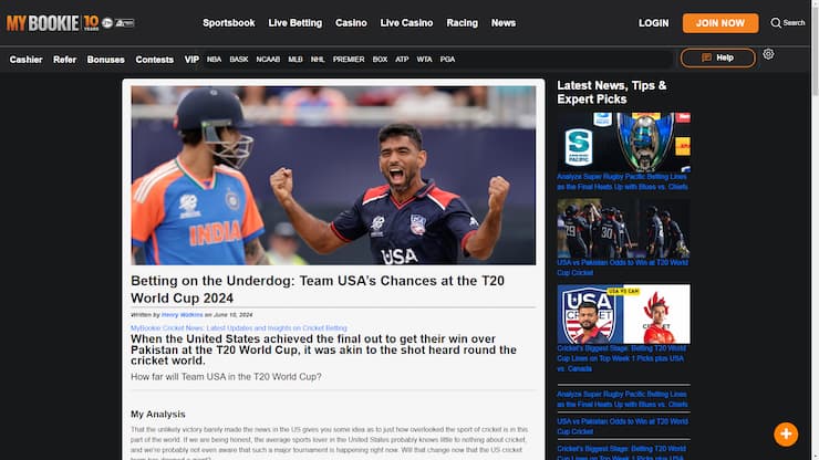 BetUS Cricket Betting News