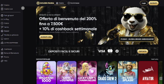 Casino online stranieri - golden panda