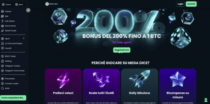 Casino online stranieri - mega dice