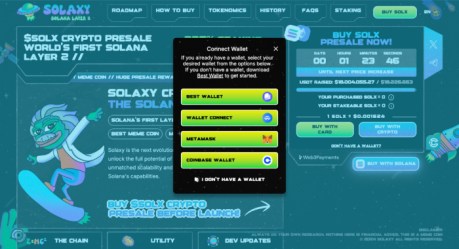 Connect wallet to Solaxy