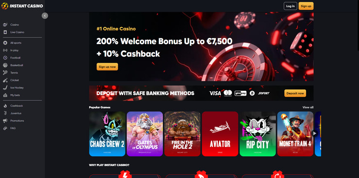 Instant Casino покер онлайн