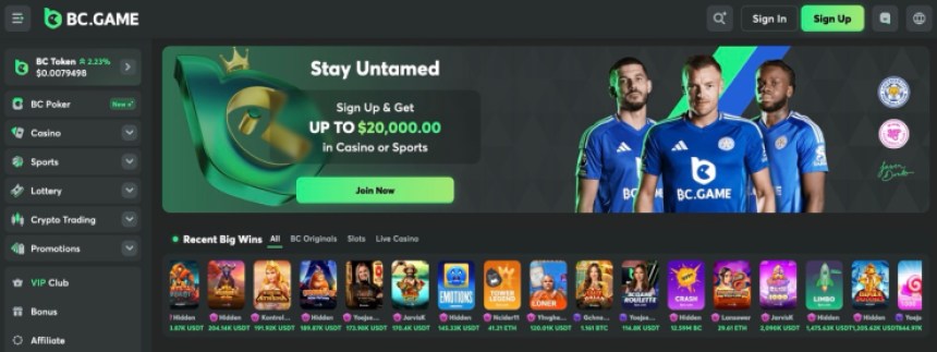 Krüptokasiinod BC Game