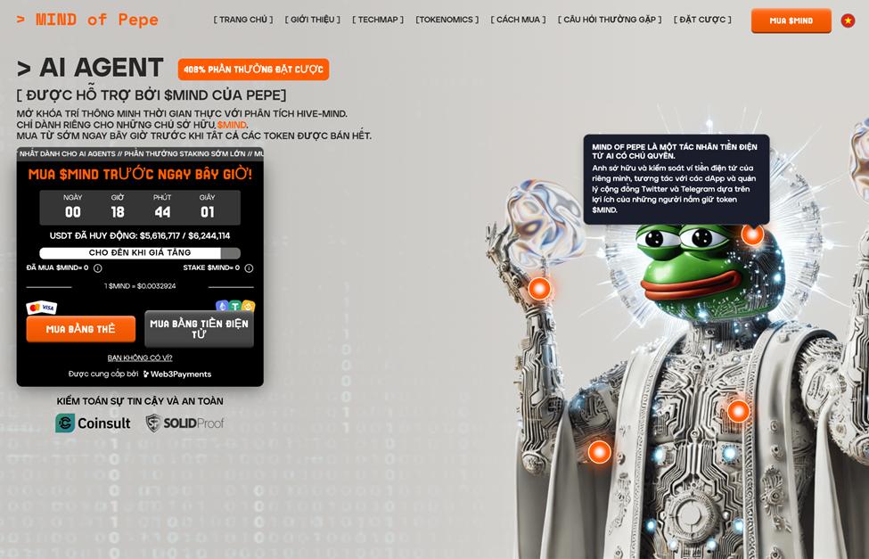 Mind of Pepe Token Homepage
