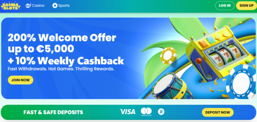 Samba Slots казино на живо 