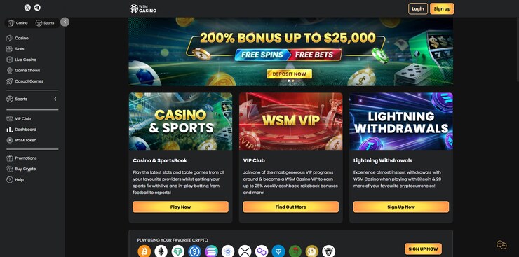 WSM Casino - Казино за залози на живо със специална VIP програма