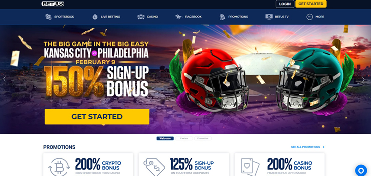 betus welcome bonus and markets