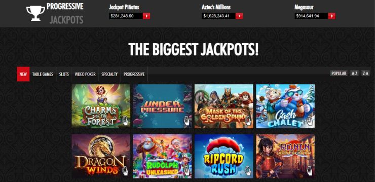 everygame progressive jackpots list