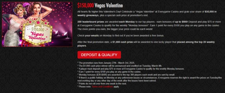 everygame vegas valentine bonus